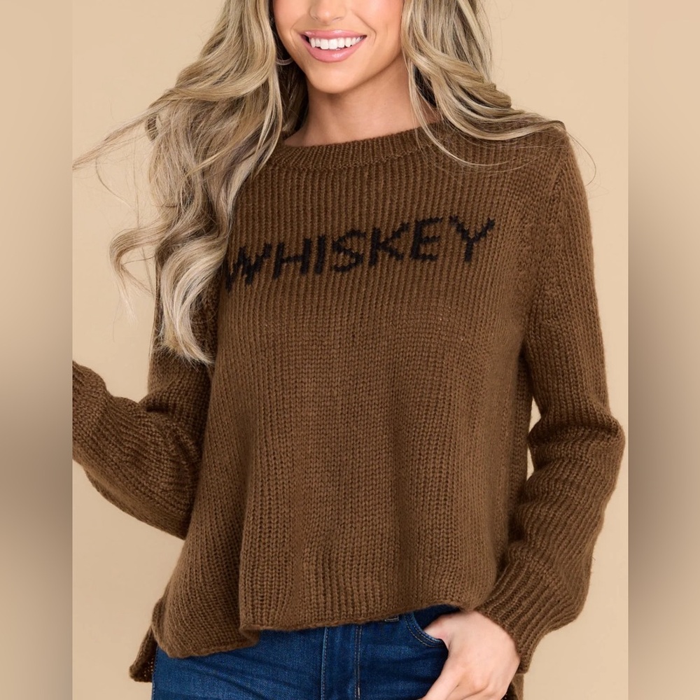 Wooden Ships Brown Crew Neck Sweater